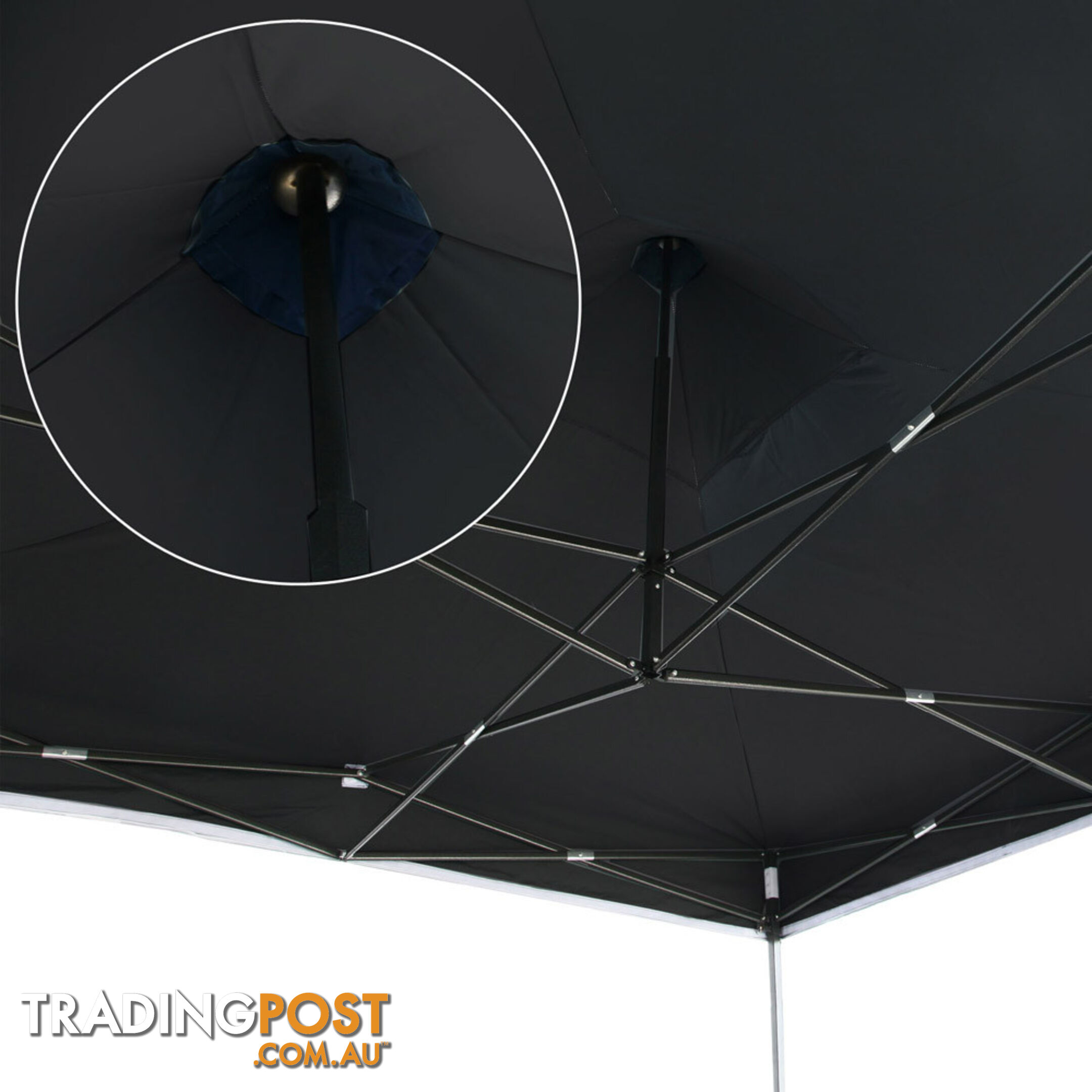 3X3 Pop Up Gazebo - Black