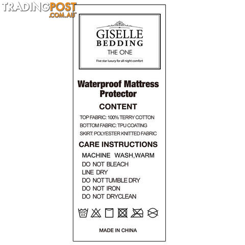 Waterproof Mattress Protector - Queen