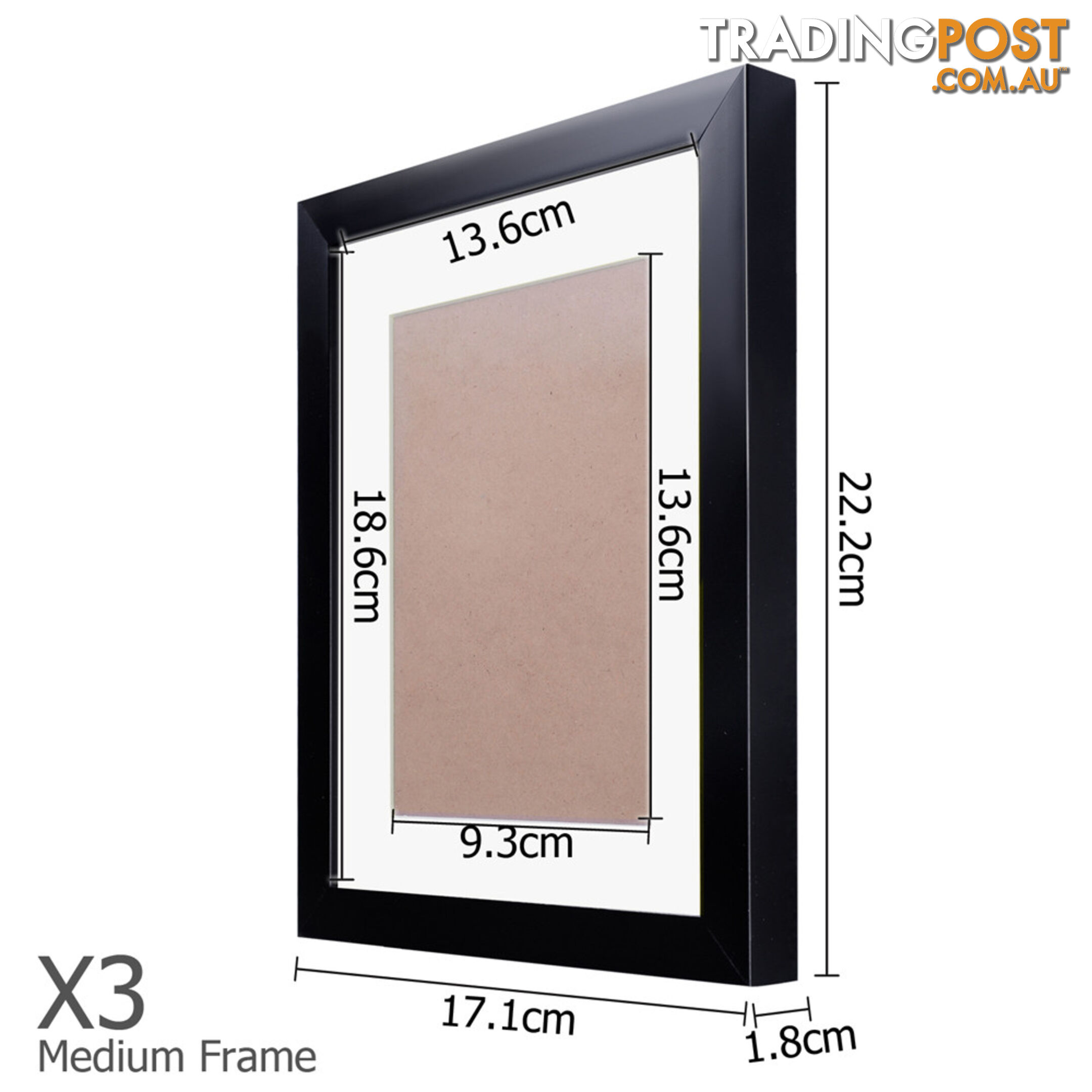 11 pcs Photo Frames Set Wall Black