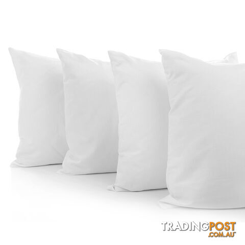 Set of 4 Pillows - 2 Soft & 2 Medium