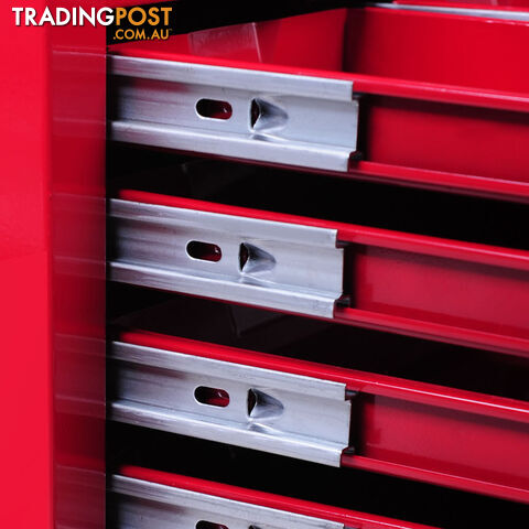 9 Drawers Tool Box Chest Red