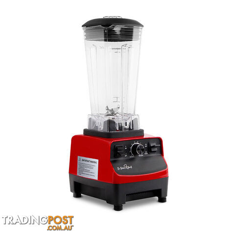 2-in-1 Food Processor & Blender 2L - Red