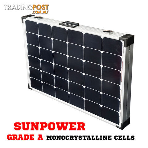 200W Folding Solar Panel Kit Caravan Camping Power 12V Mono Charging Battery