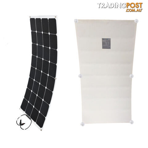 100W 12V FLEXIBLE SOLAR PANEL KIT GENERATOR CARAVAN CAMPING POWER MONO CHARGING