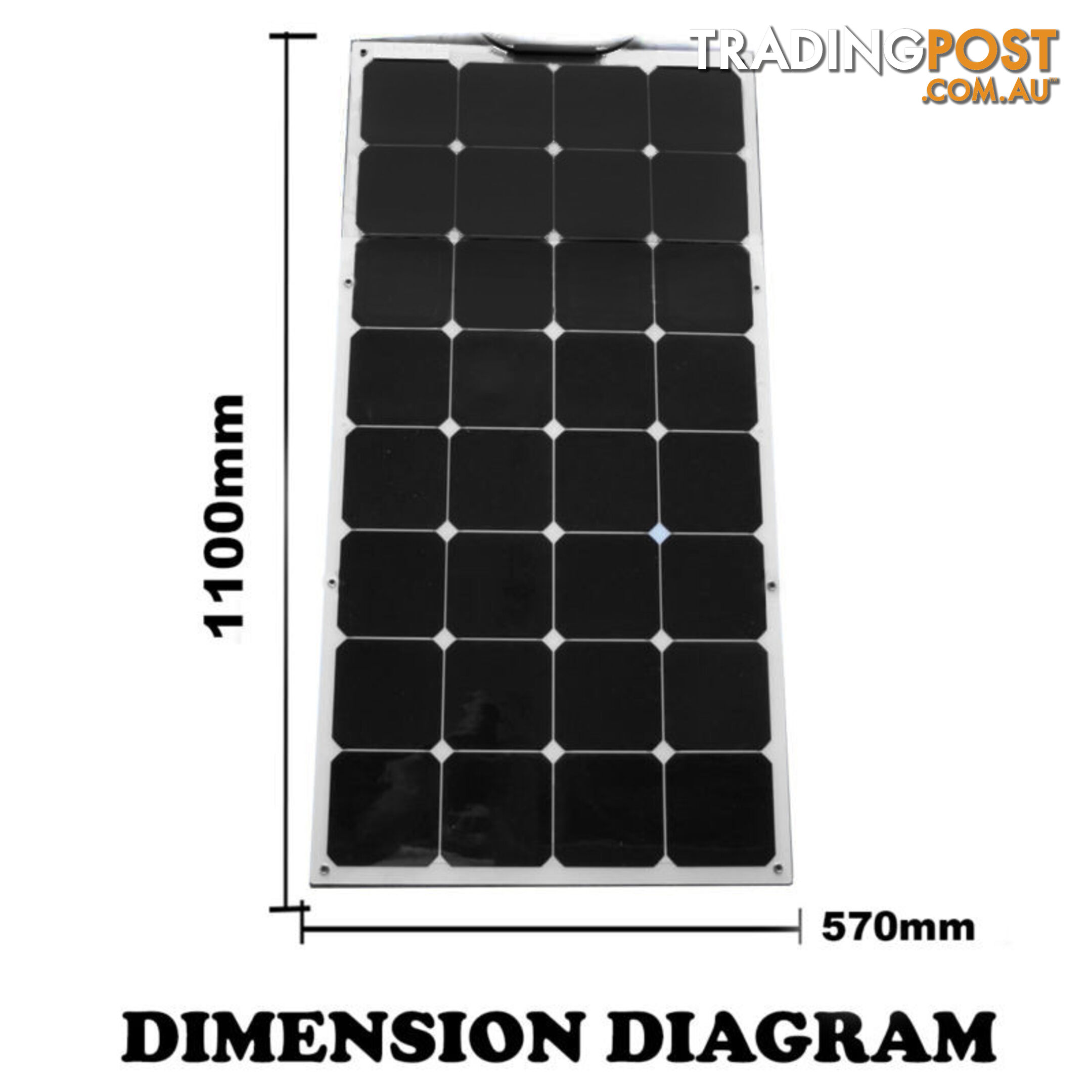 100W 12V FLEXIBLE SOLAR PANEL KIT GENERATOR CARAVAN CAMPING POWER MONO CHARGING