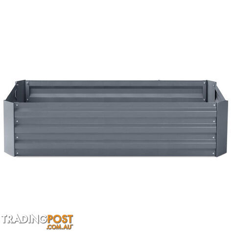 Galvanised Raised Garden Bed - 150 x 90 x 30cm - Grey - photo 3 of 7