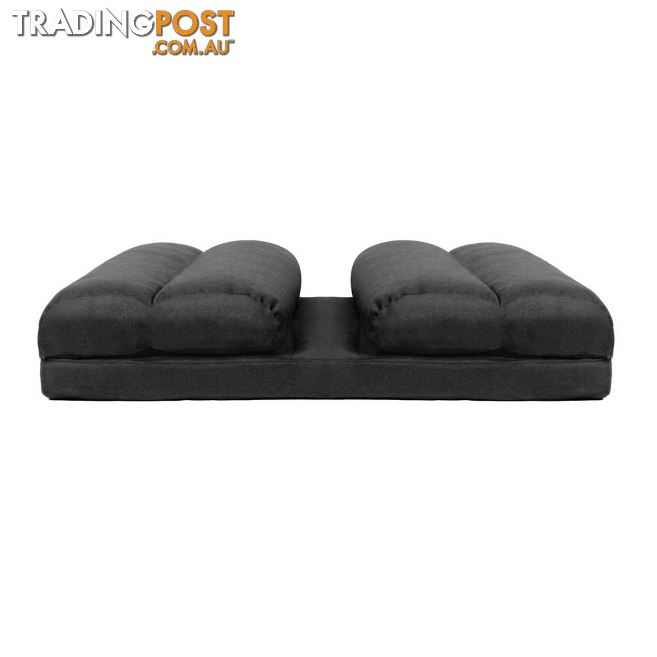 Double Size Adjustable Lounge Sofa - 5 positions Black