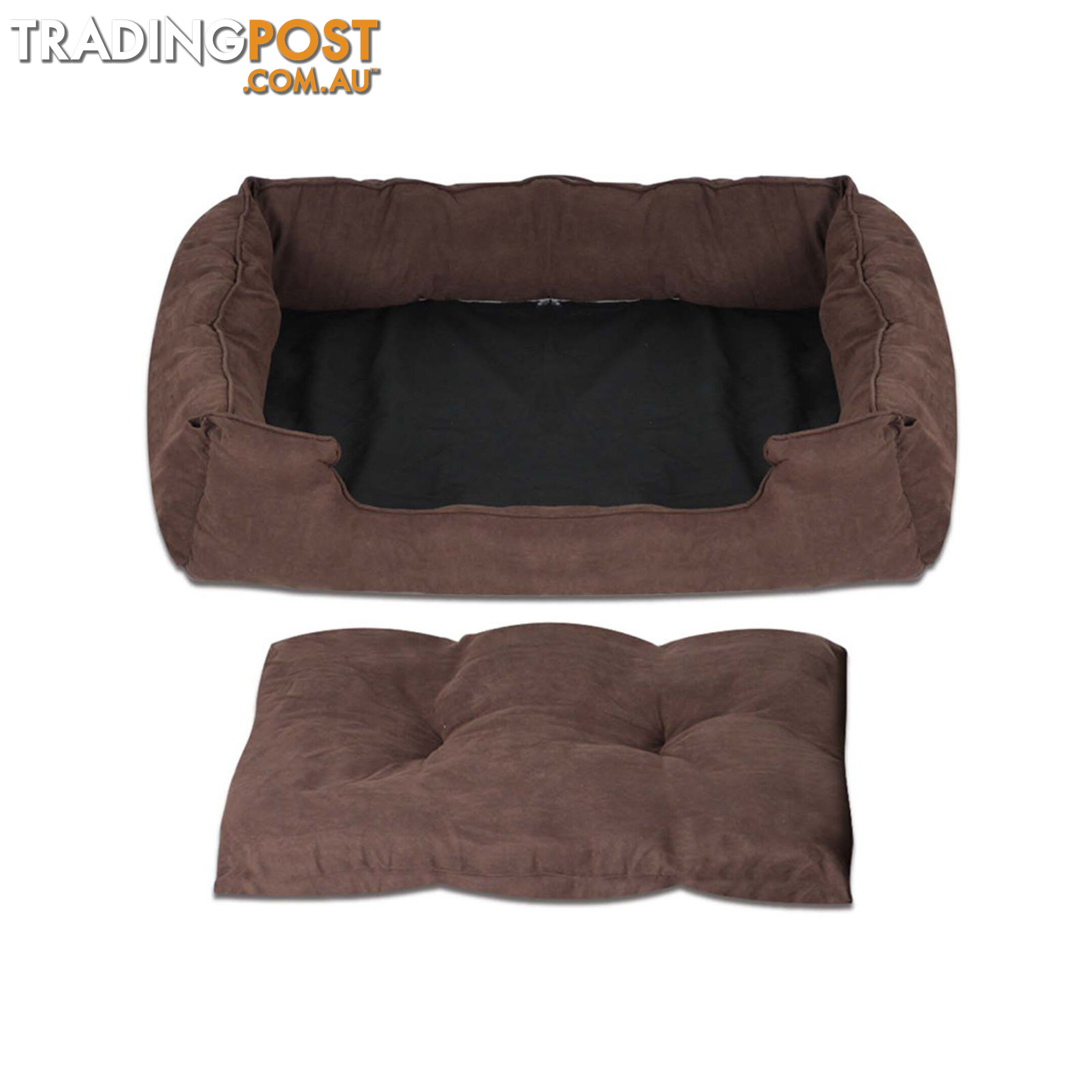 Faux Suede Washable Dog Bed - Large