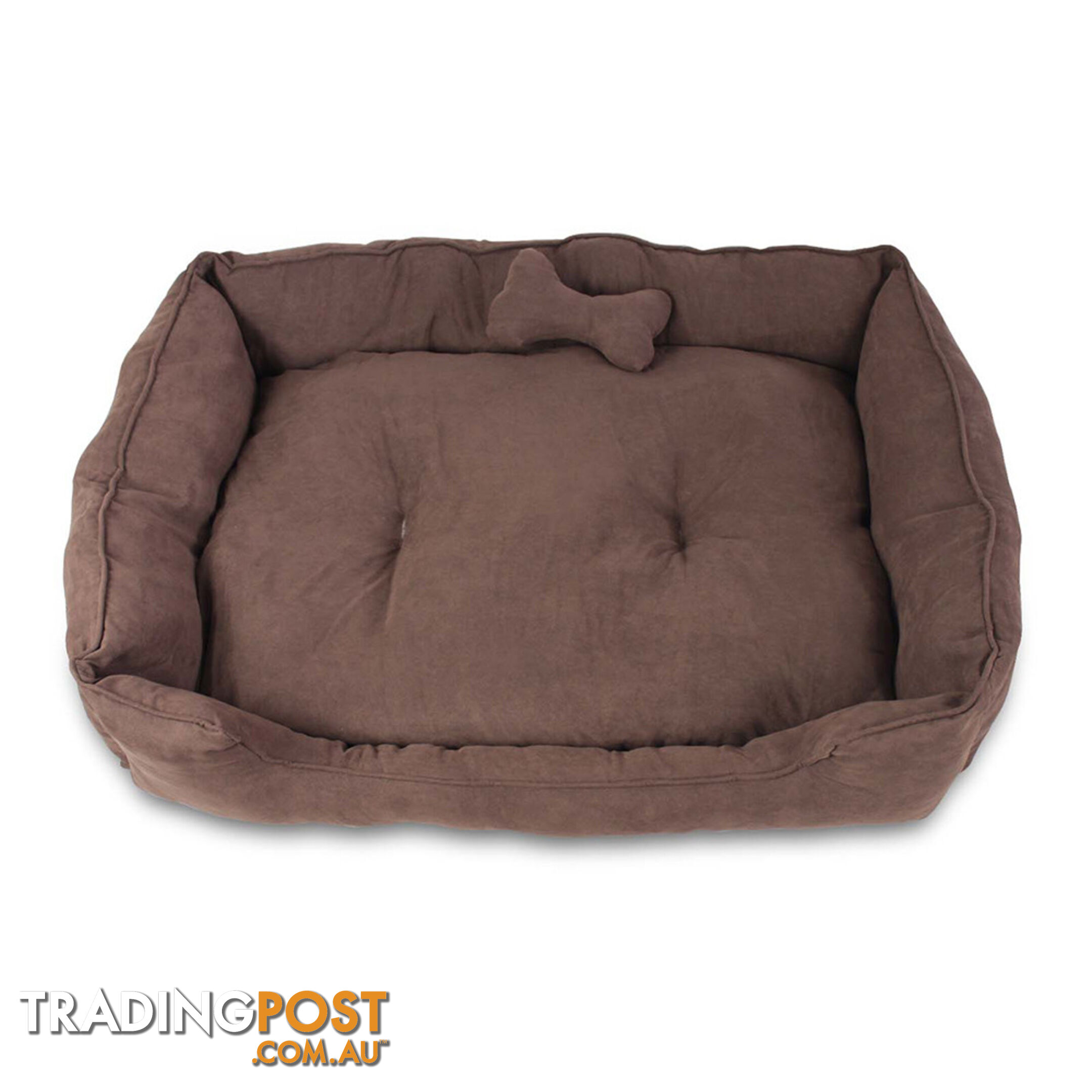 Faux Suede Washable Dog Bed - Large