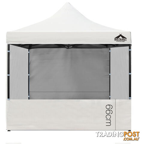 3x3 Pop Up Gazebo Hut with Sandbags White