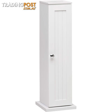 Grace Toilet Roll Cupboard in WHITE