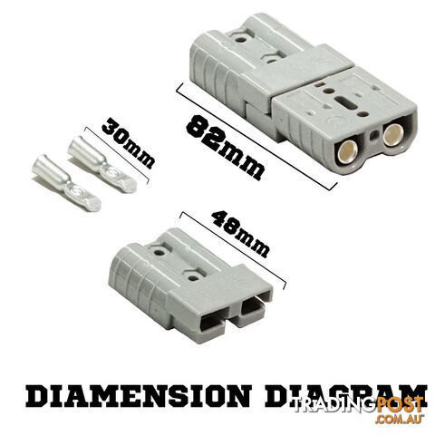 New 20X 50AMP Premium Anderson Style Plug Exterior Connector DC Power Solar - photo 4 of 4