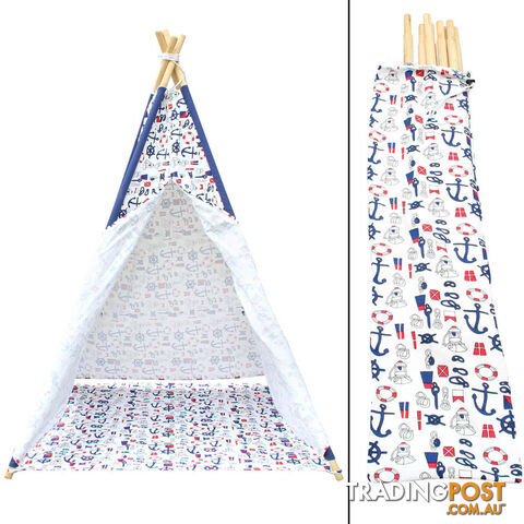 4 Poles Teepee Tent w/ Storage Bag - photo 3 of 8