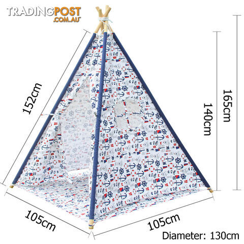 4 Poles Teepee Tent w/ Storage Bag - photo 2 of 8