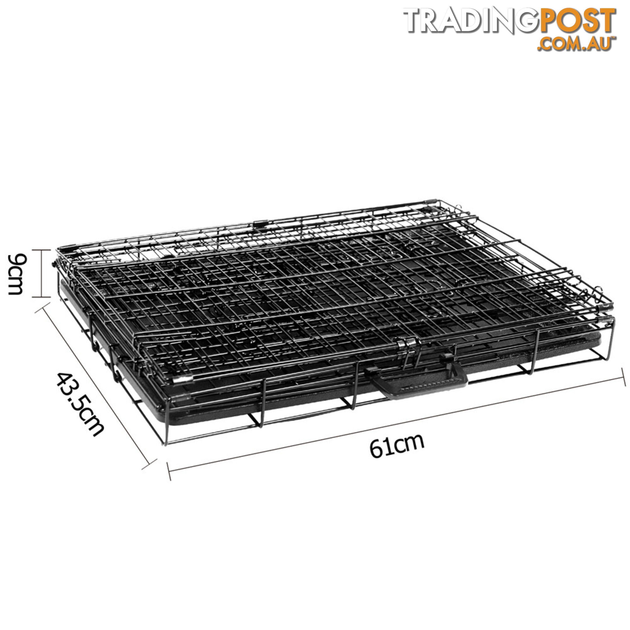 24 Inch Pet Portable Foldable Metal Cage Black