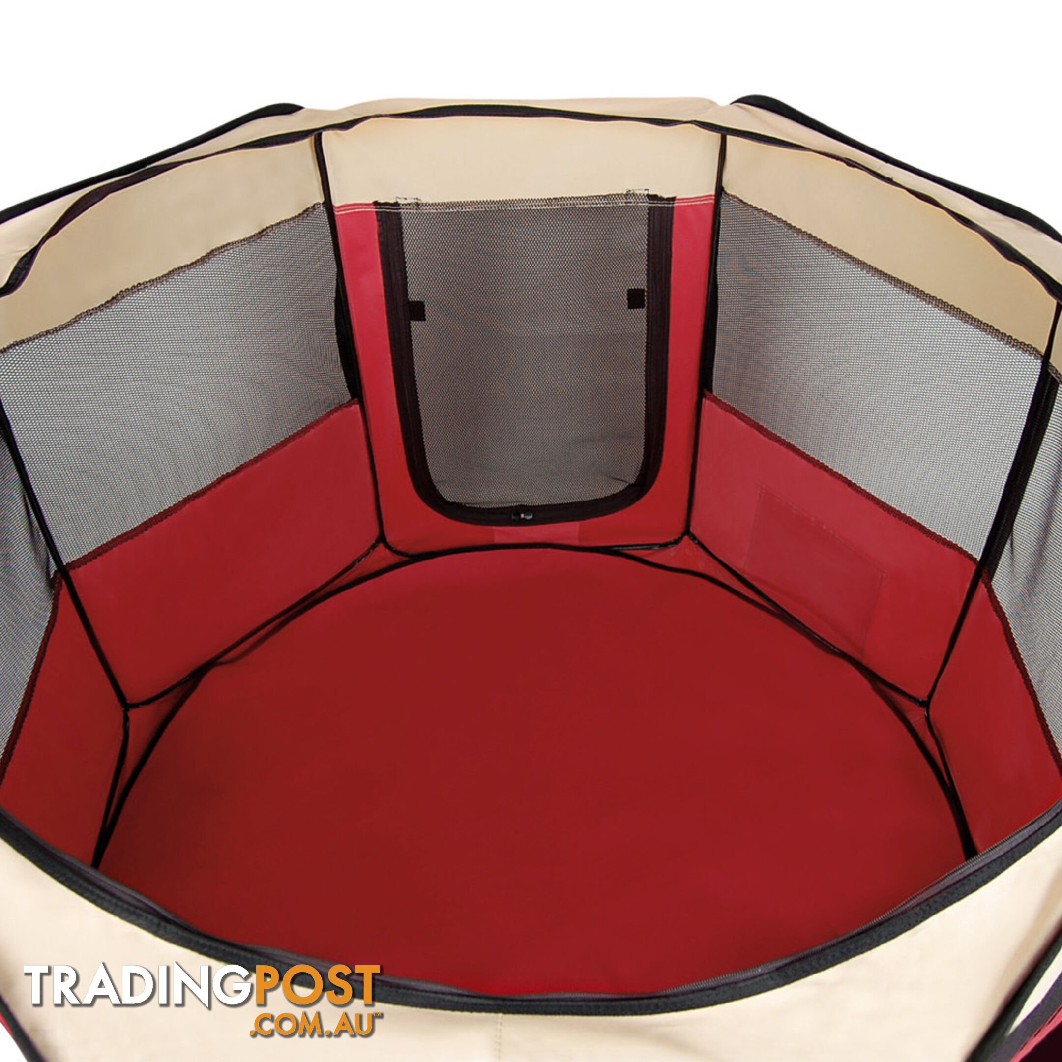 Pet Dog Puppy Cat Exercise Playpen Crate Cage Tent Red