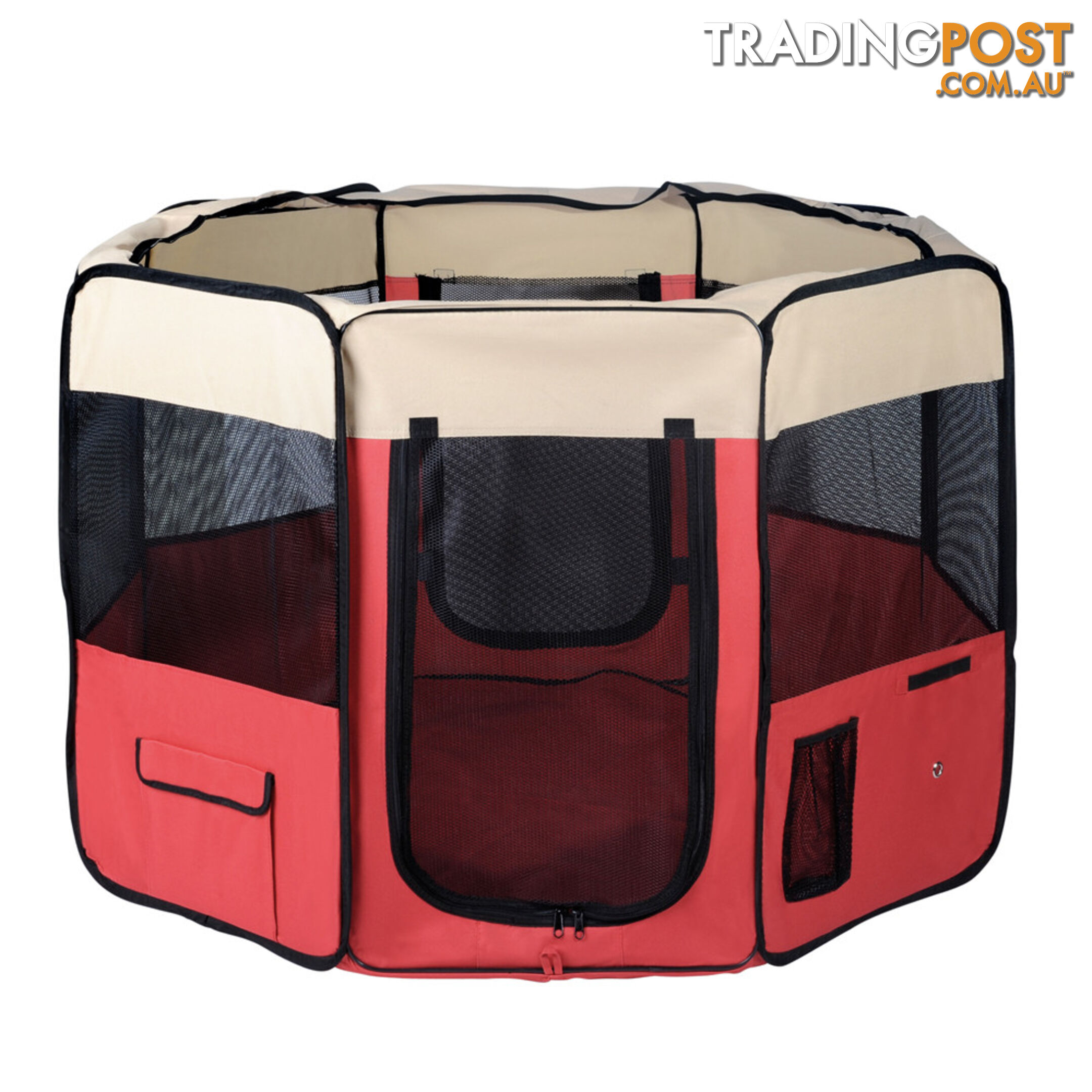 Pet Dog Puppy Cat Exercise Playpen Crate Cage Tent Red