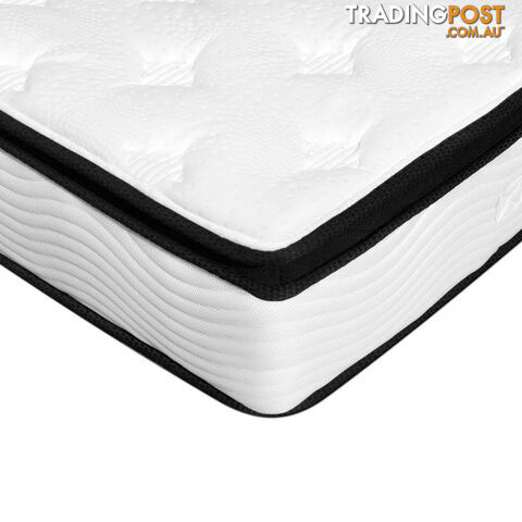 Latex Pillow Top Pocket Spring Mattress King Single