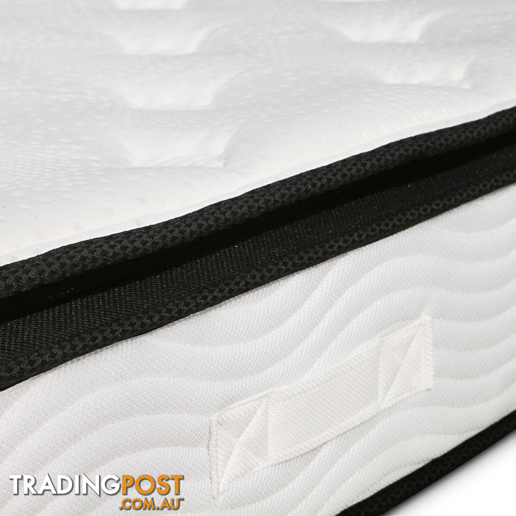 Latex Pillow Top Pocket Spring Mattress King Single