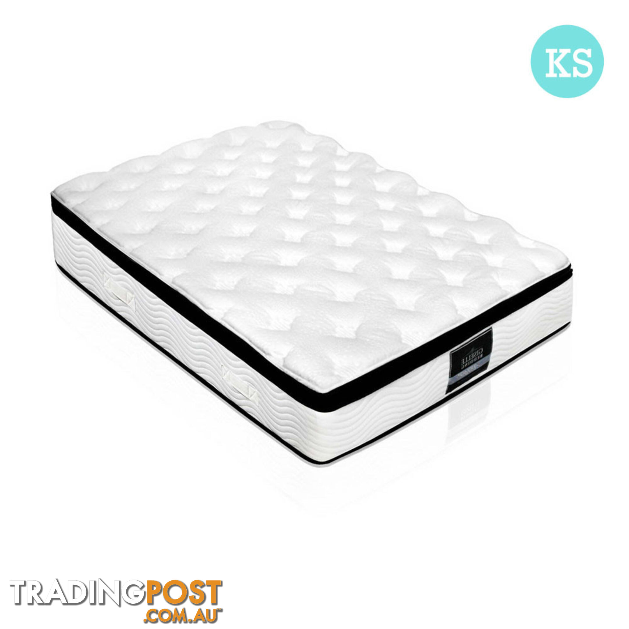 Latex Pillow Top Pocket Spring Mattress King Single