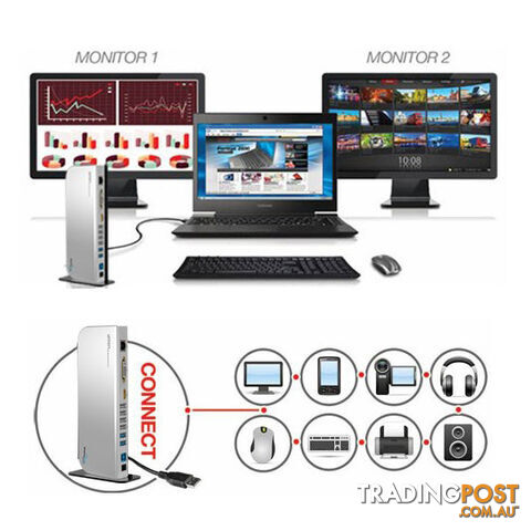 Winstars 7 Port USB 3.0 Hub with Power Adapter - photo 3 of 3