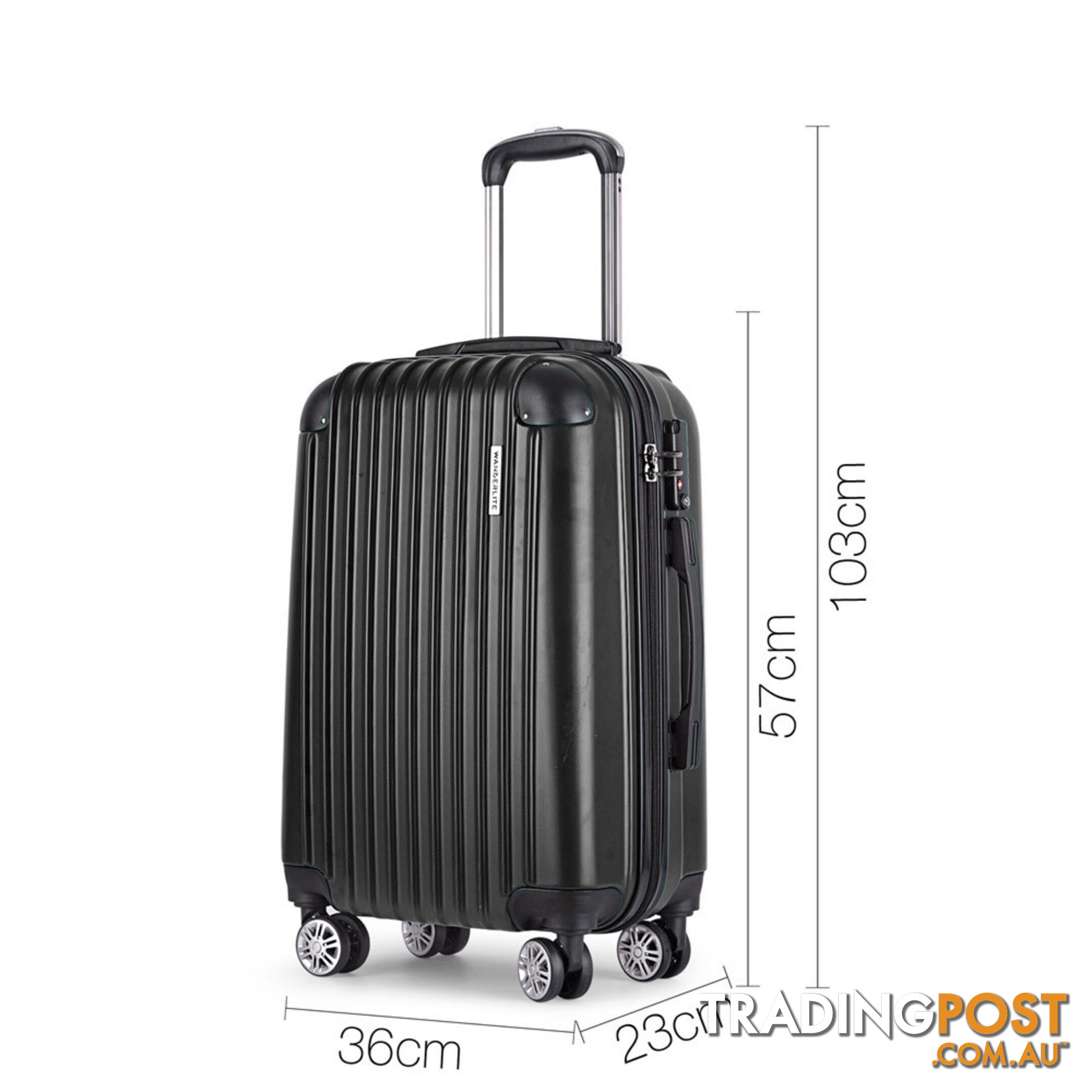 20  Wanderlite Luggage Case  Black