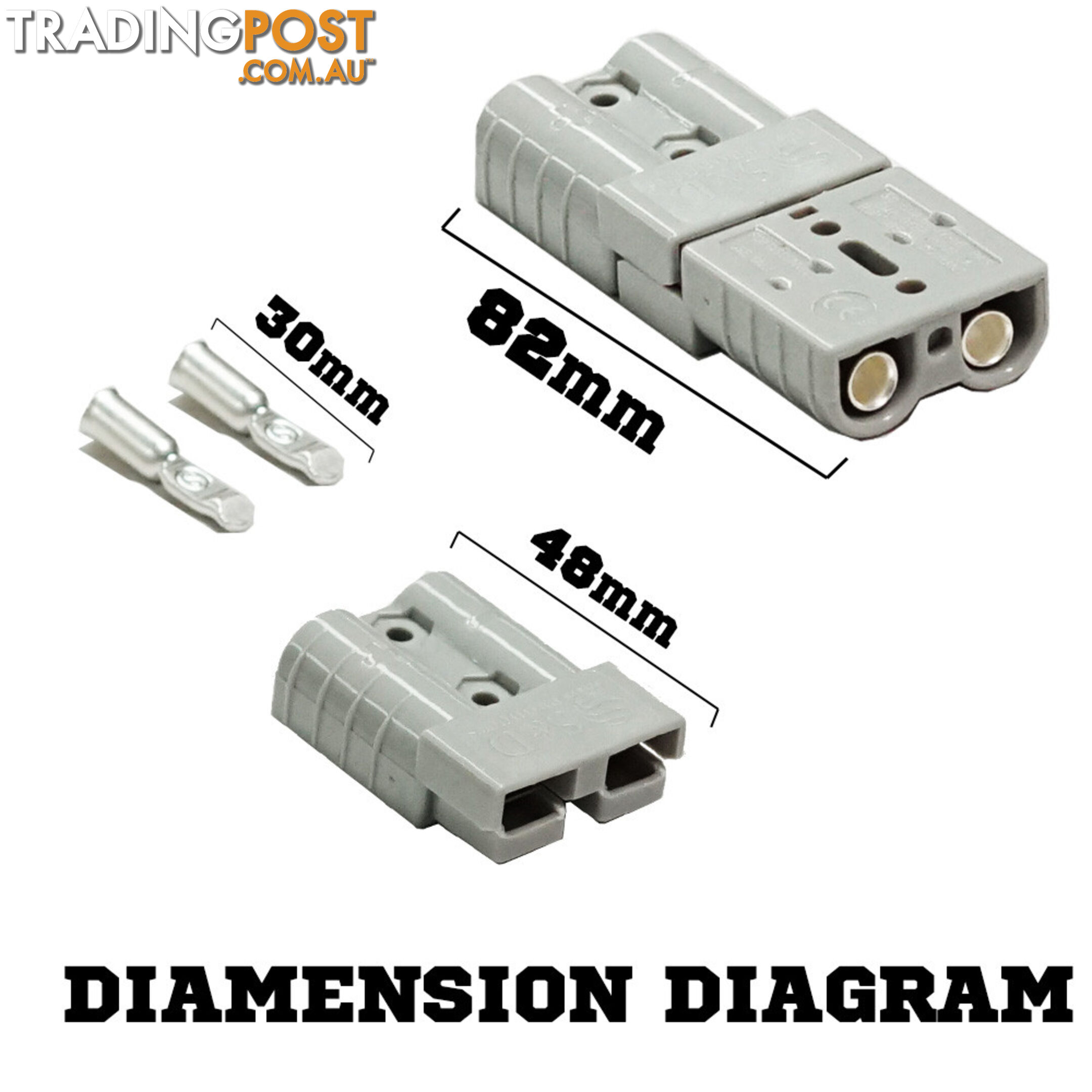 5X Premium Anderson Style Plug 50AMP Exterior Connector DC Power SOLAR CARAVAN