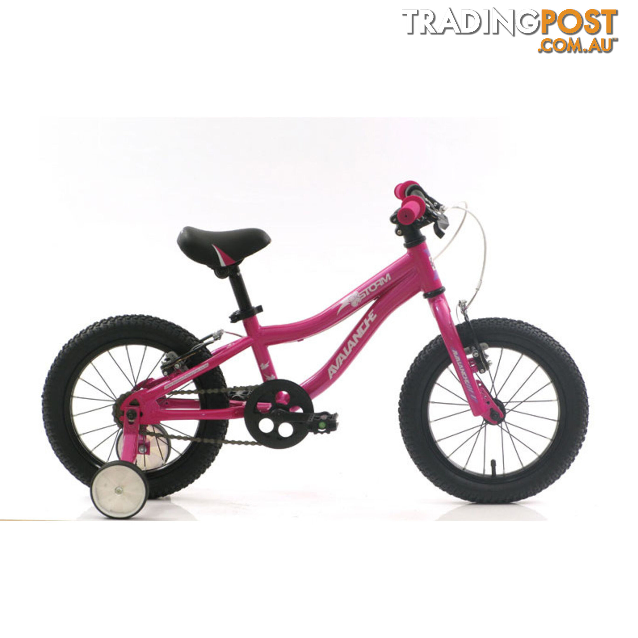 Avalanche Storm Bike 14 Girls Bicycle Pink