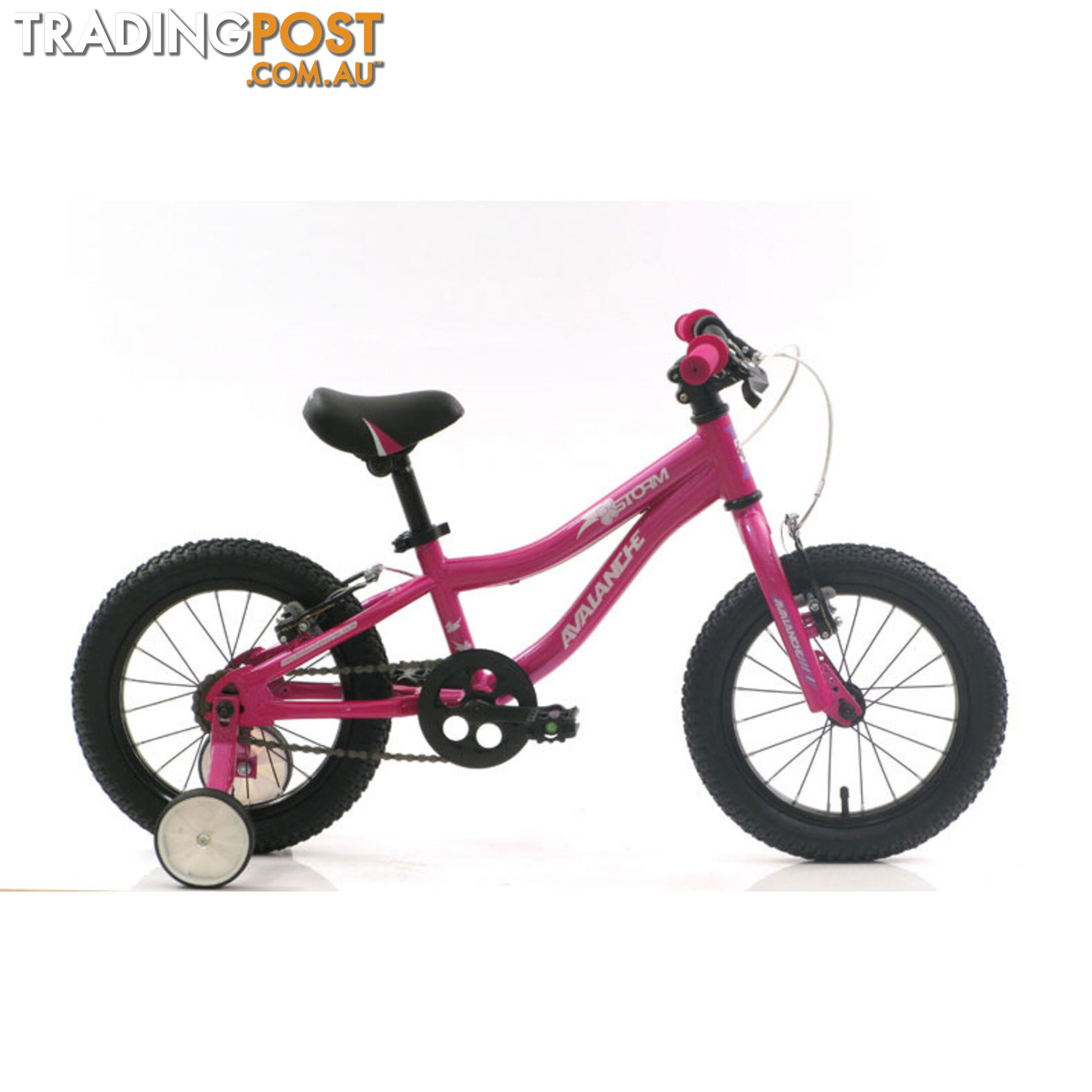 Avalanche Storm Bike 14 Girls Bicycle Pink