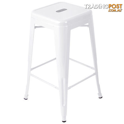 Set of 4 Replica Tolix Kitchen Bar Stool 66cm Yellow