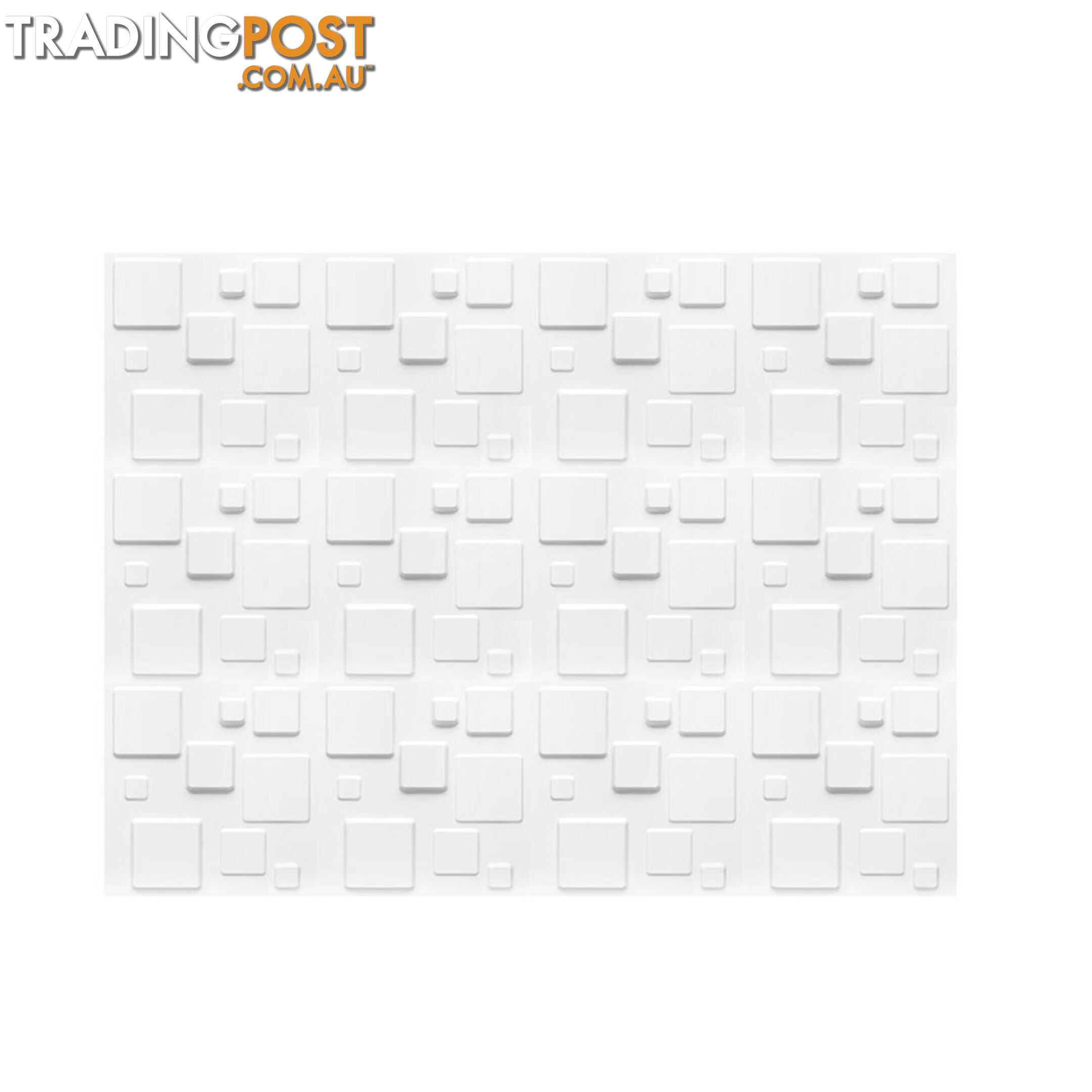 12 Pcs 3D Square Design Wall Panel