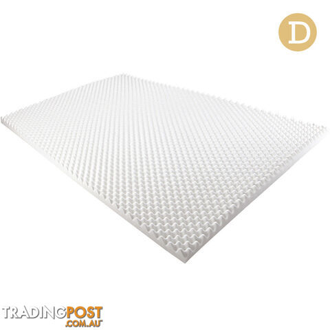 Deluxe Egg Crate Mattress Topper 5 cm Underlay Protector Double