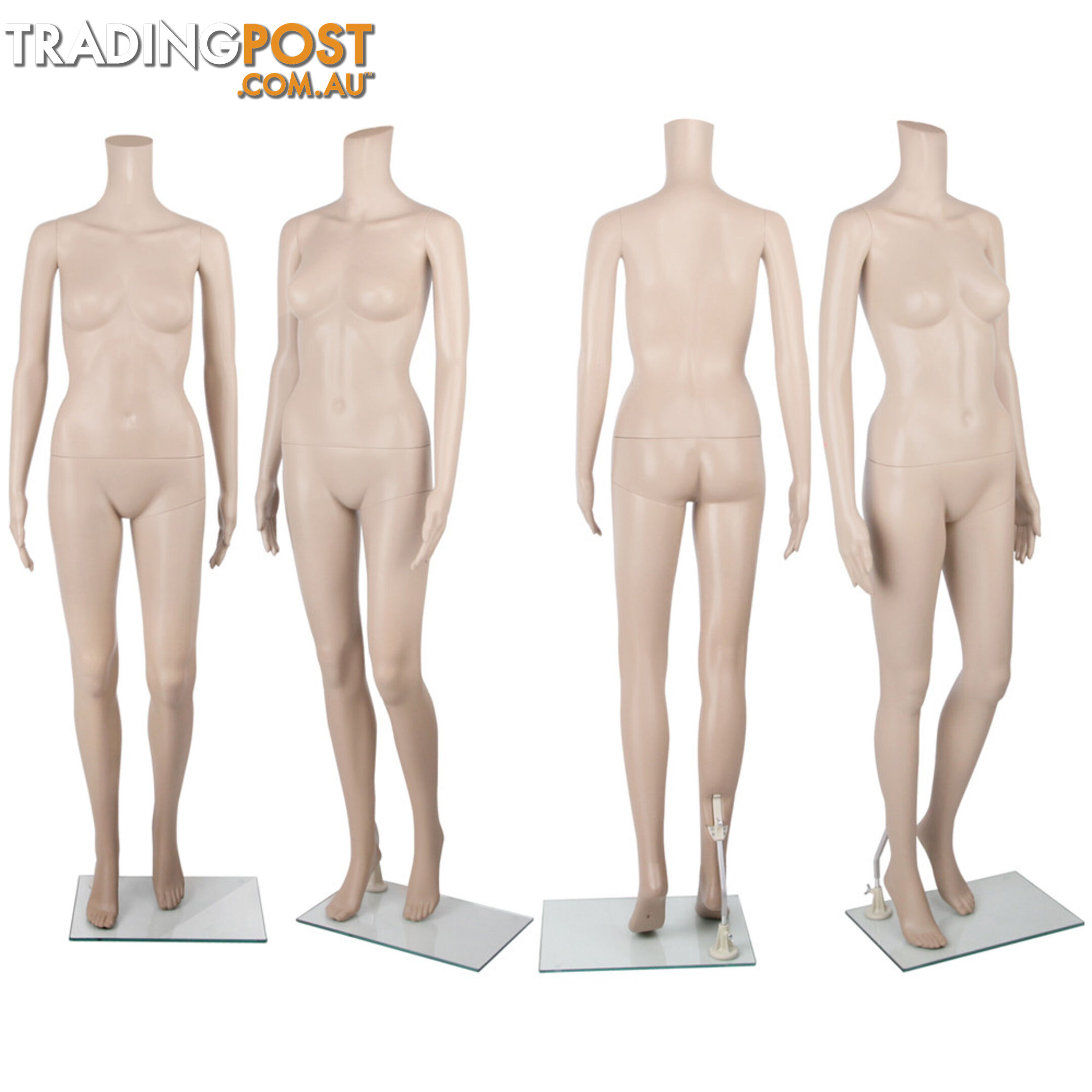 Headless Full Body Female Mannequin Cloth Display Tailor Dressmaker Skin Tone 175cm