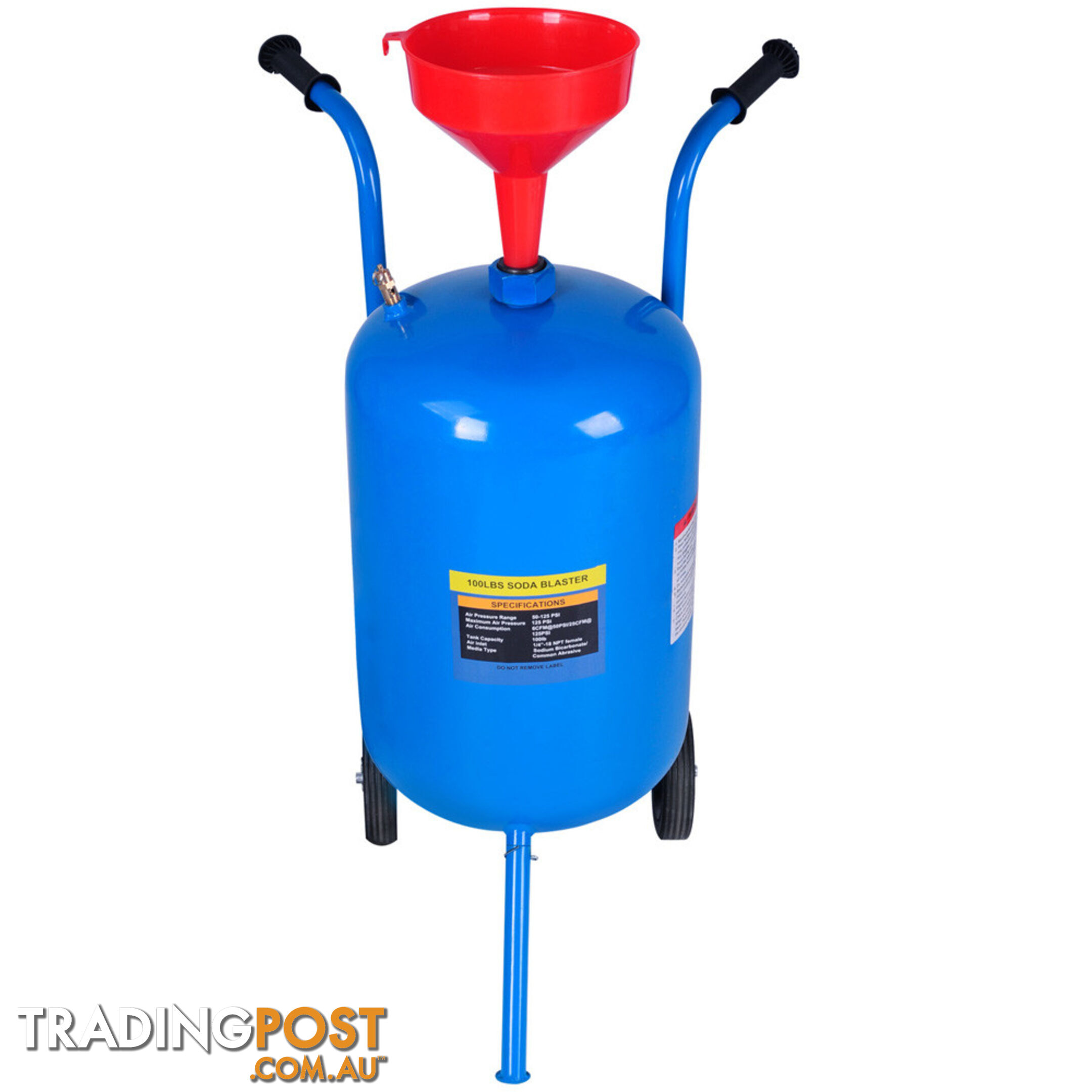 100lb Portable Soda Pressure Abrasive Upgrade Air Sandblaster