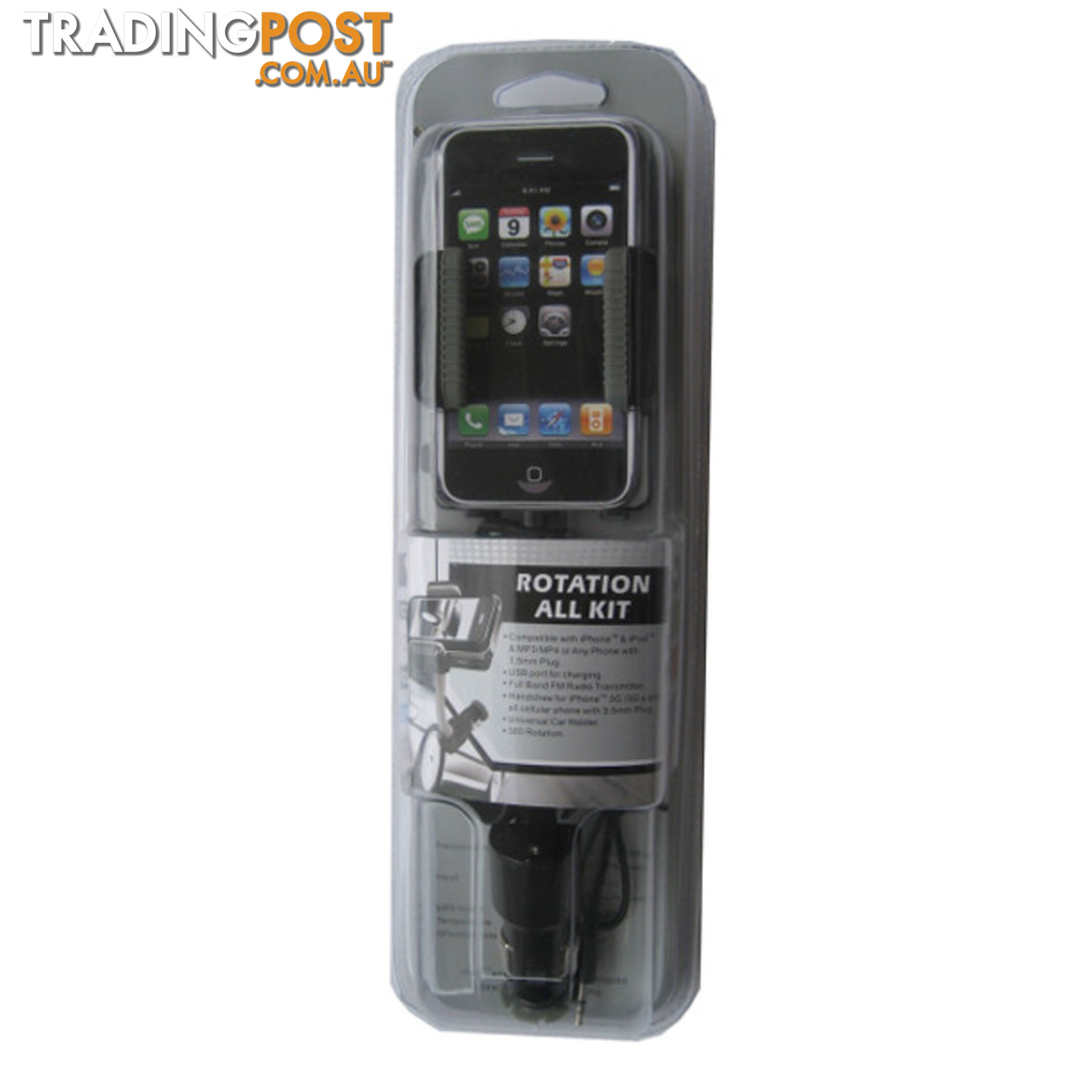 Allkit iPod/iPhone Handsfree Car Kit & FM Transmitter