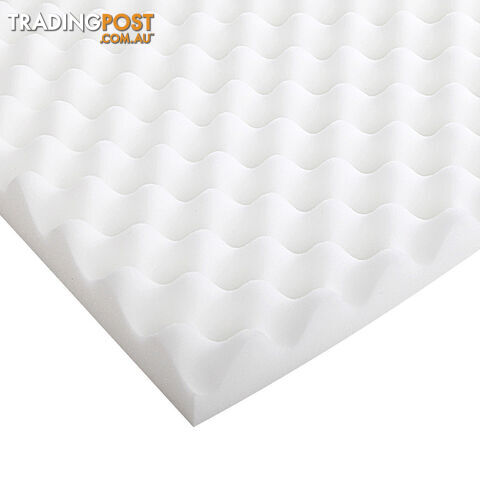 Deluxe Egg Crate Mattress Topper 5 cm Underlay Protector King Single