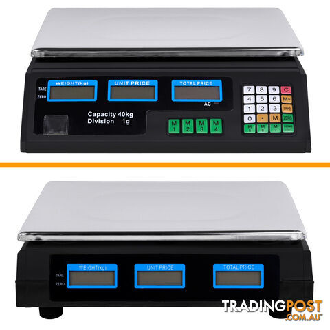 Kitchen Electronic Digital Scales 40kg Black - photo 4 of 8