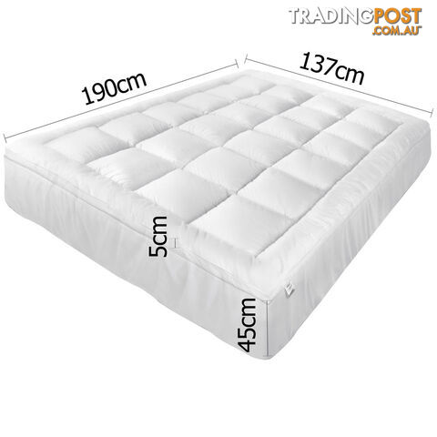 Pillowtop Mattress Topper Memory Resistant Protector Pad Cover Double - photo 2 of 9