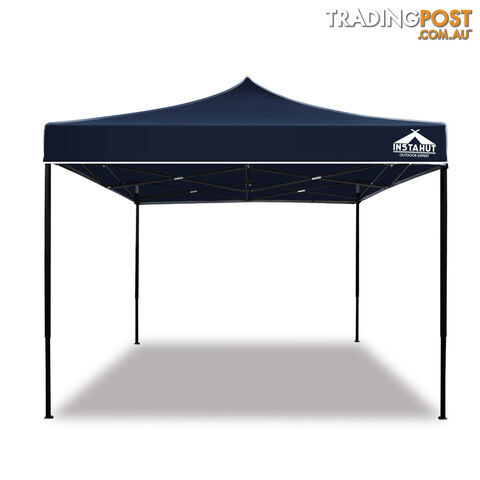 3x3 Pop Up Gazebo Hut with Sandbags Navy