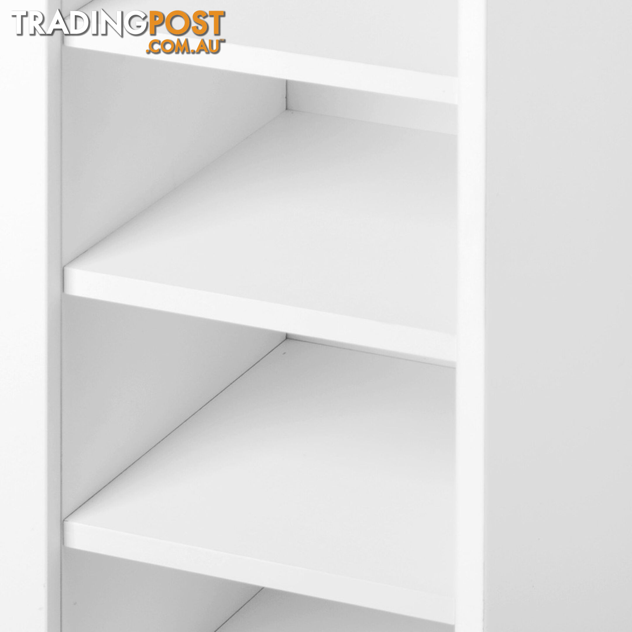 2 Doors Shoe Cabinet Storage Cupboard White