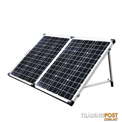 12V 120W Folding Solar Panel Mono Boat Camping Power Charging Kit Battery
