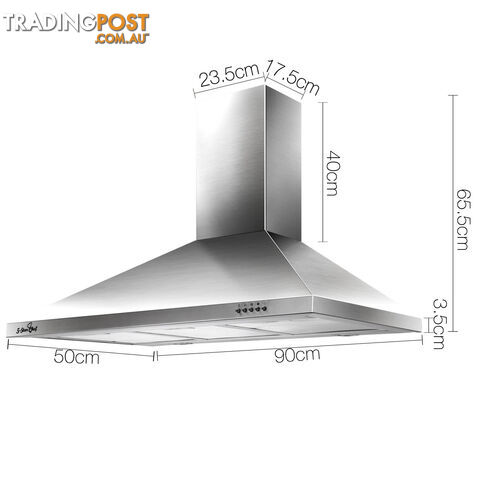 90CM Wall Mount Range Hood - photo 2 of 10