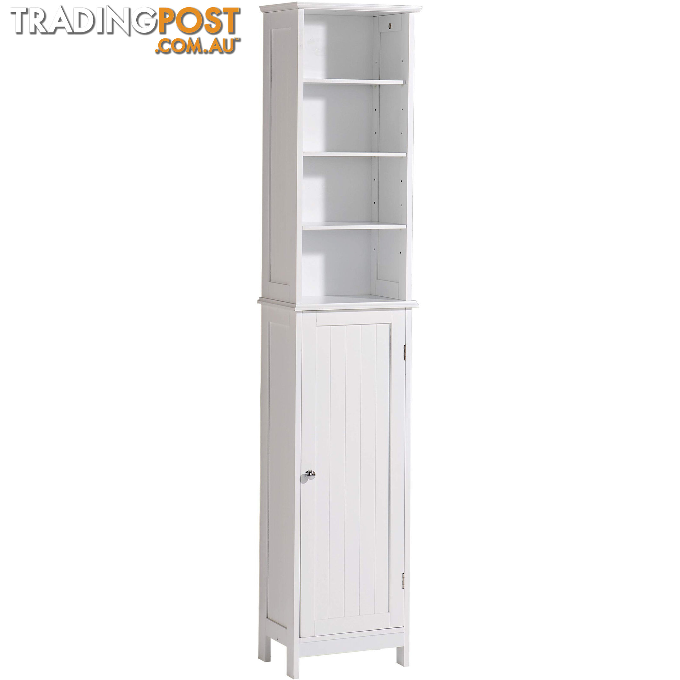 Grace Tall Cupboard in WHITE