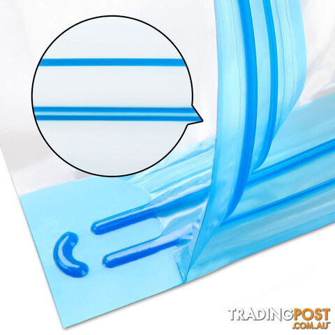 Set of 12 Vacuum Storage Bags 80 x 120cm