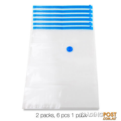 Set of 12 Vacuum Storage Bags 80 x 120cm