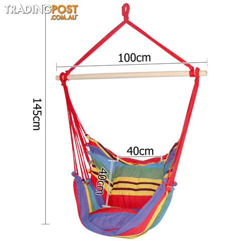 Hammock Swing Chair w/ Cushion Multi-colour