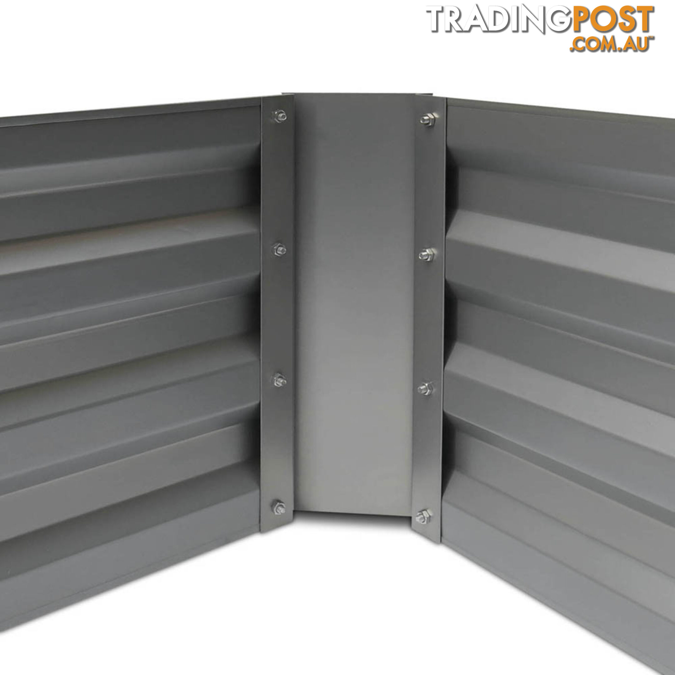 Galvanised Raised Garden Bed - 150 x 90 x 30cm - Aluminium Grey