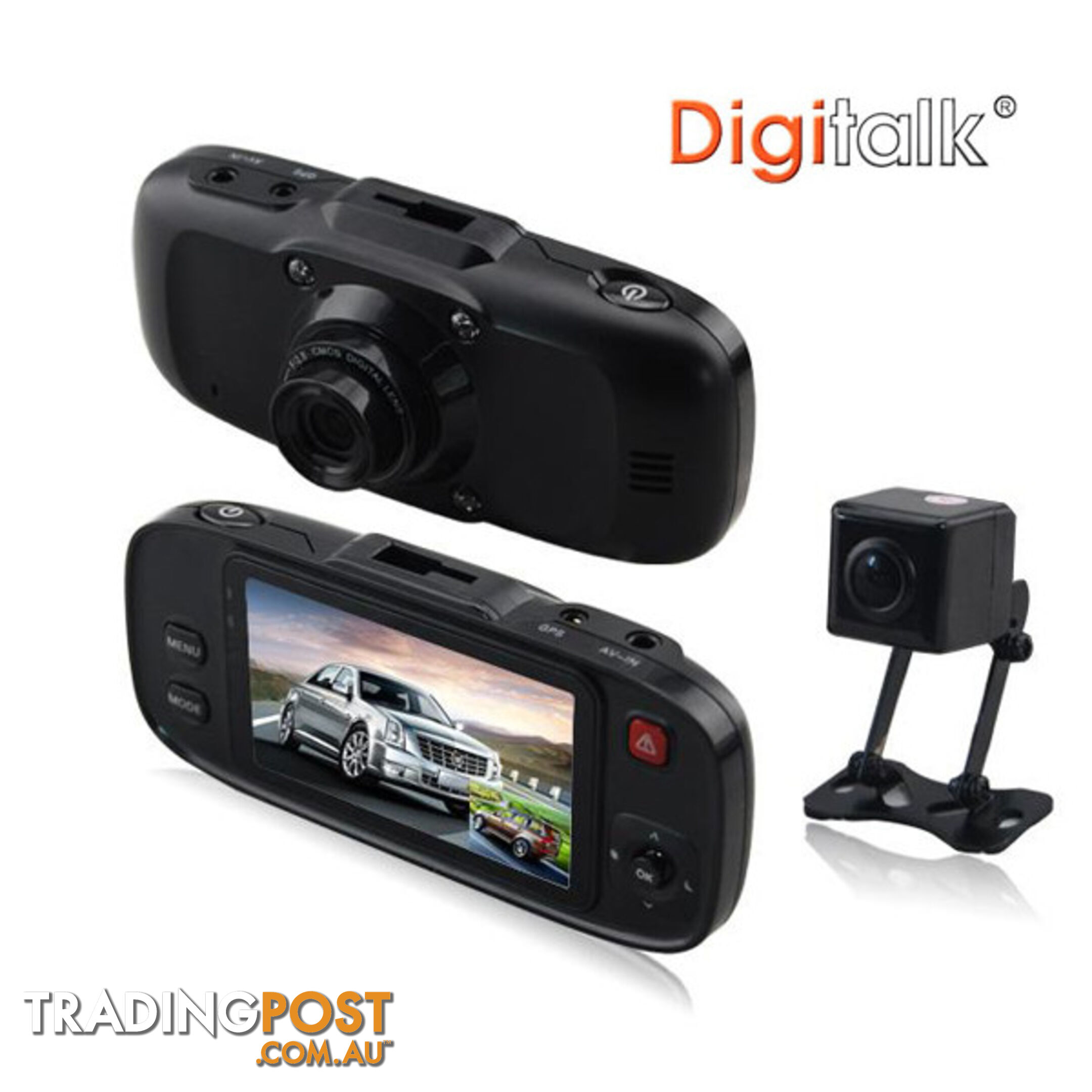 Dual Camera In-Car Digital Video Recorder (DVR)