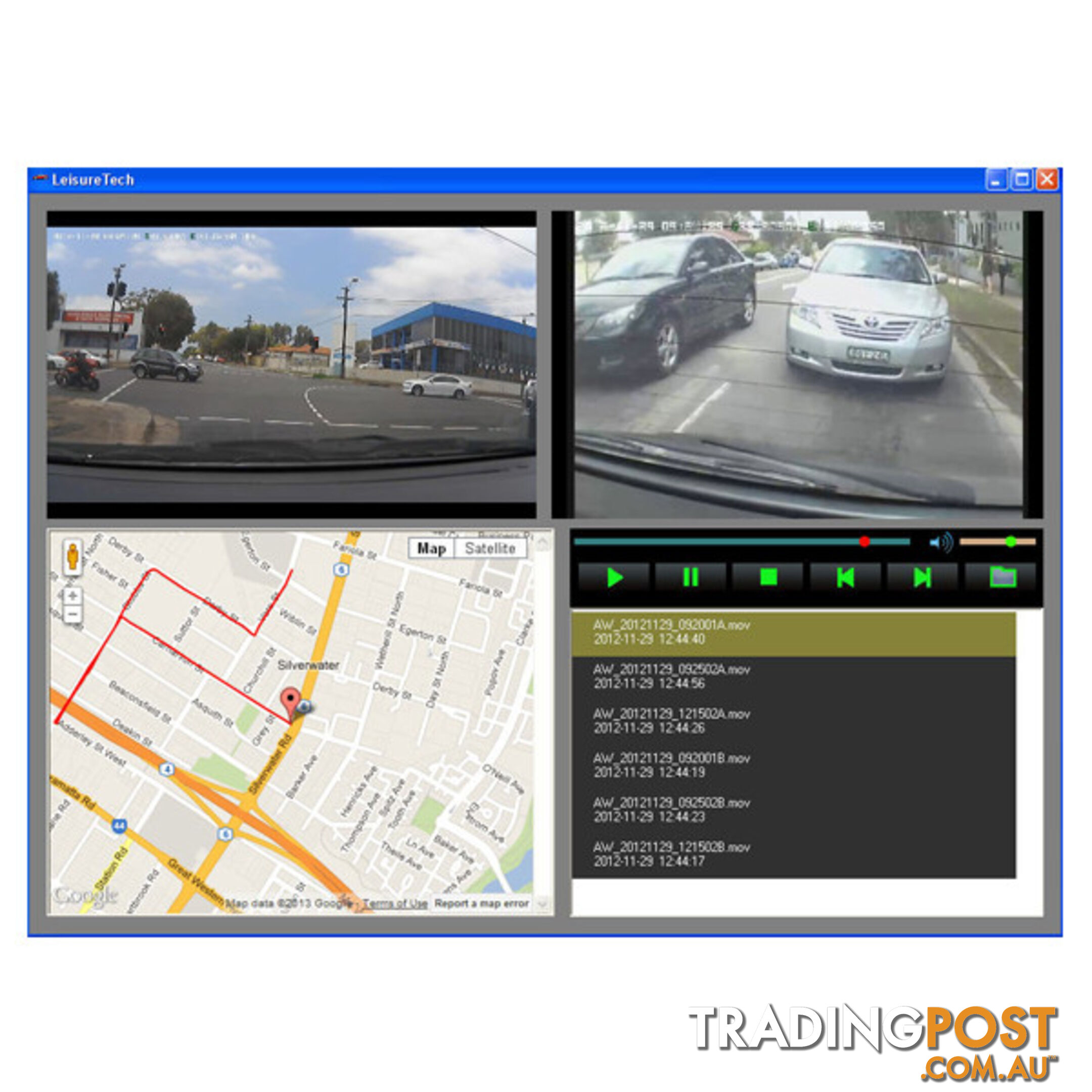 Dual Camera In-Car Digital Video Recorder (DVR)