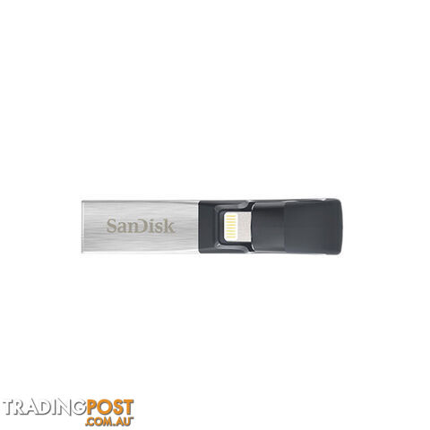 SANDISK IXPAND FLASH DRIVE SDIX30N 64GB GREY IOS USB 3.0   (SDIX30N-064G)